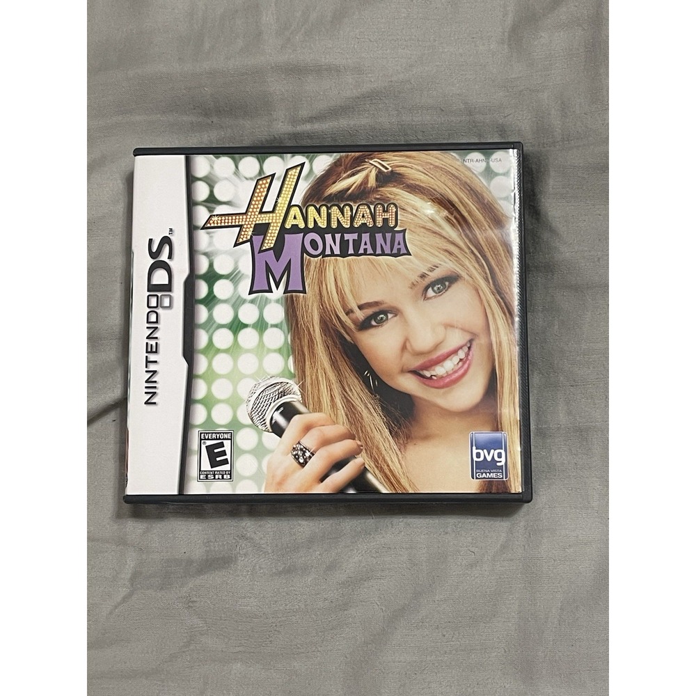 Hannah Montana Nintendo DS Cartridge, Case And Manual 2004